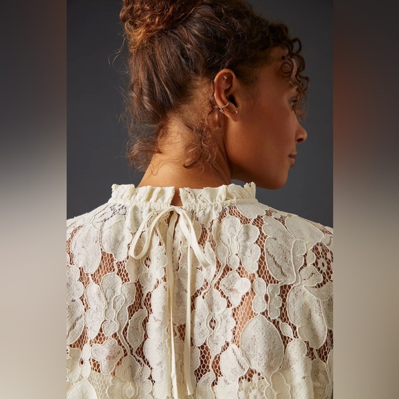 Mare Mare x Anthropologie Sheer Lace Blouse size XS - Picture 2 of 16